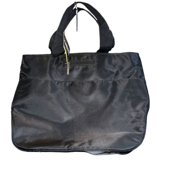 NWT Hadaki Tennis Tote Bag, Black & Yellow - Picture 3 of 4